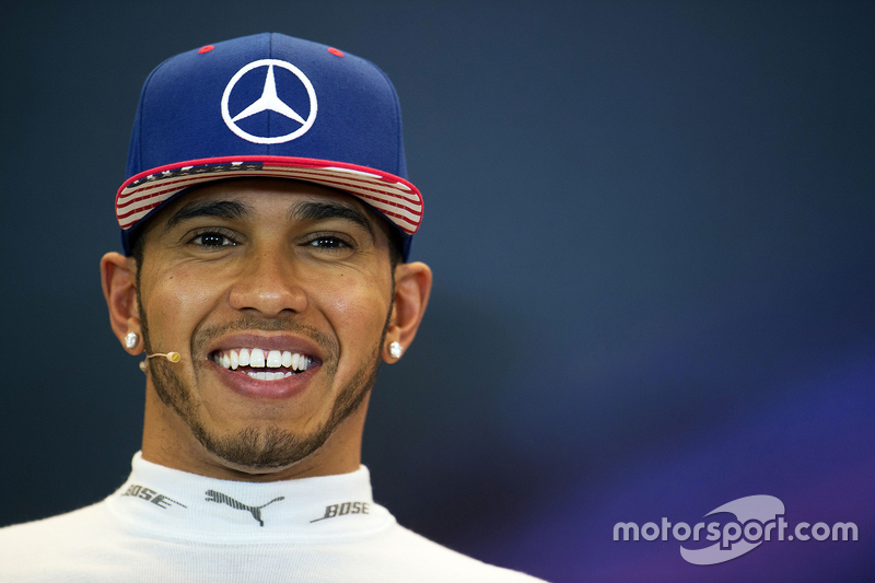 Race winner and World Champion Lewis Hamilton, Mercedes AMG F1 in the FIA Press Conference