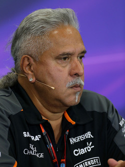 Vijay Mallya, dueño del Sahara Force India