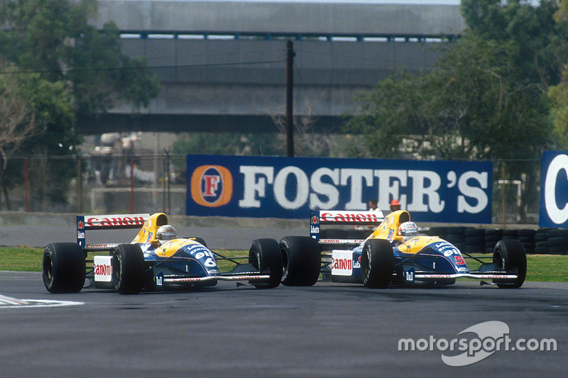 Riccardo Patrese and Nigel Mansell, Williams