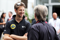 Ромен Грожан, Lotus F1 Team и Джин Хаас, президент Haas Automotion