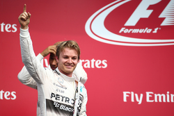 Podium: Race winner Nico Rosberg, Mercedes AMG F1 W06
