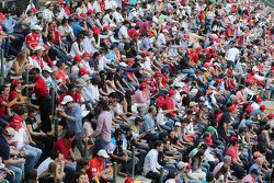 Fans in the grandstand