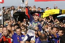 Winnaar en wereldkampioen MotoGP 2015 Jorge Lorenzo, Yamaha Factory Racing