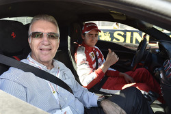 Piero Ferrari with Esteban Gutierrez, Ferrari Test and Reserve Driver
