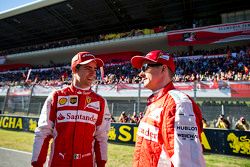 Kimi Raikkonen, Ferrari and y Esteban Gutiérrez, Ferrari Piloto de Pruebas y de Reserva