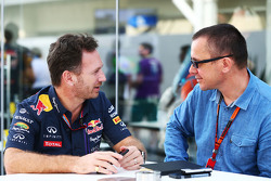 Christian Horner, Red Bull Racing Team com Jonathan Noble, editor do Motorsport.com