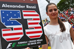 Gridgirl von Alexander Rossi, Manor Marussia F1 Team