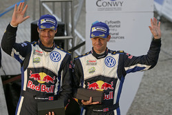 Podium: tercer lugar, Andreas Mikkelsen and Ola Floene, Volkswagen Motorsport