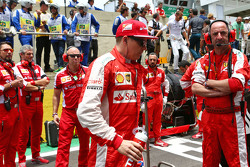 Kimi Raikkonen, Ferrari op de grid
