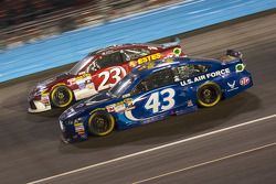 Aric Almirola, Richard Petty Motorsports Ford and Jeb Burton, BK Racing Toyota