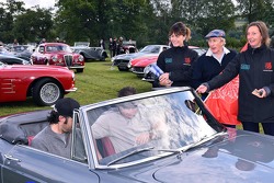 Zak Brown with Dario Franchitti and Sir Jackie Stewart