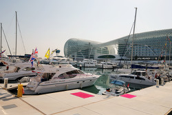 The HMS Murray Walker with other boats in the harbour