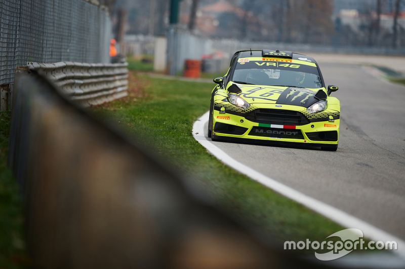 Valentino Rossi und Carlo Cassina, Ford Fiesta