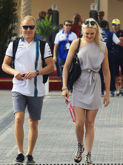 Valtteri Bottas, Williams et sa petite amie Emilia Pikkarainen