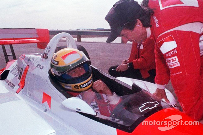 Ayrton Senna y Emerson Fittipaldi