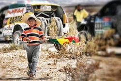 Un joven fan boliviano