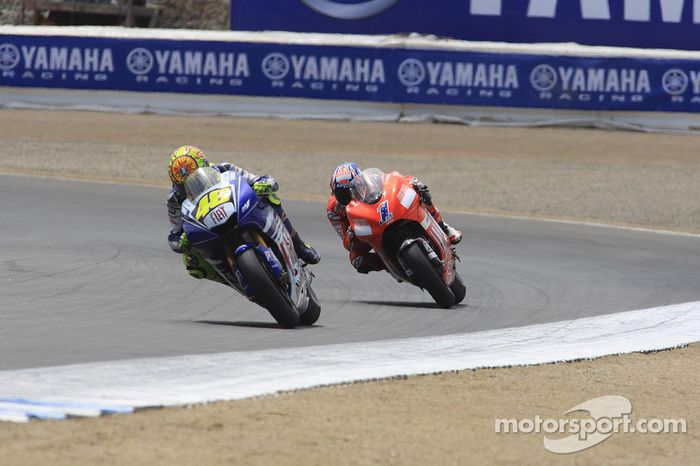 Valentino Rossi y Casey Stoner