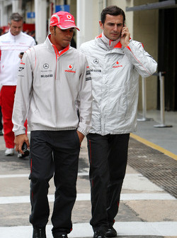 Lewis Hamilton et Pedro de la Rosa, McLaren Mercedes