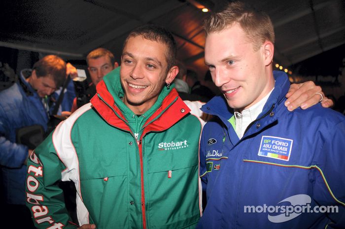 Jari-Matti Latvala WRC se engancha con Mundial de Moto GP Valentino Rossi