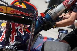 Mark Webber, Red Bull Racing, práctica de carga de combustible