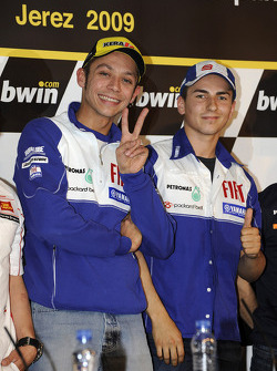 Conférence de presse : Valentino Rossi, Fiat Yamaha Team et Jorge Lorenzo, Fiat Yamaha Team