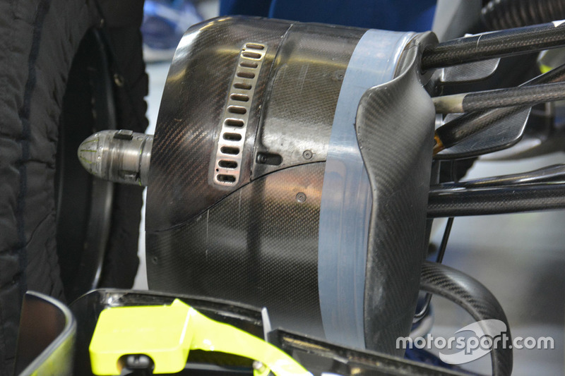 Detalle del frente FW38 de Williams