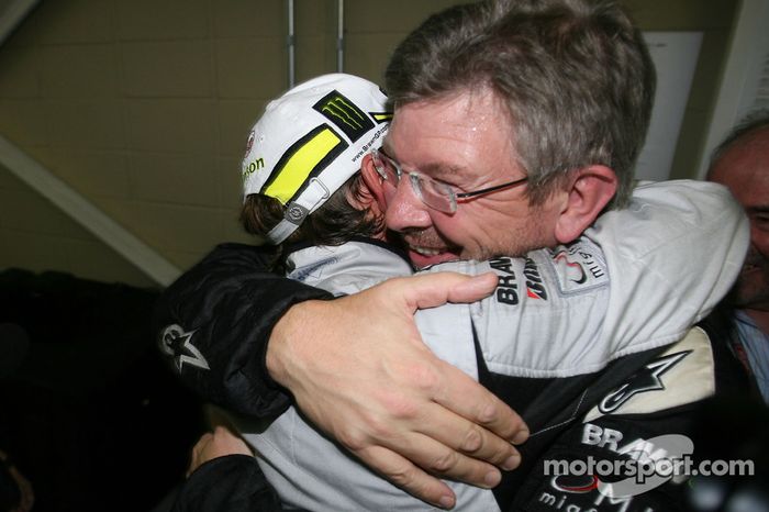 Jenson Button, Brawn GP y Ross Brawn director del equipo Brawn GP