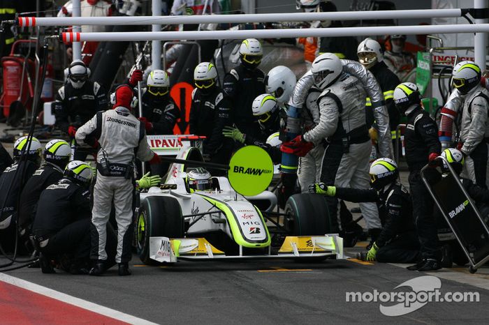 Jenson Button, Brawn GP pitstop