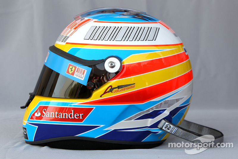 Helmet of Fernando Alonso, Scuderia Ferrari