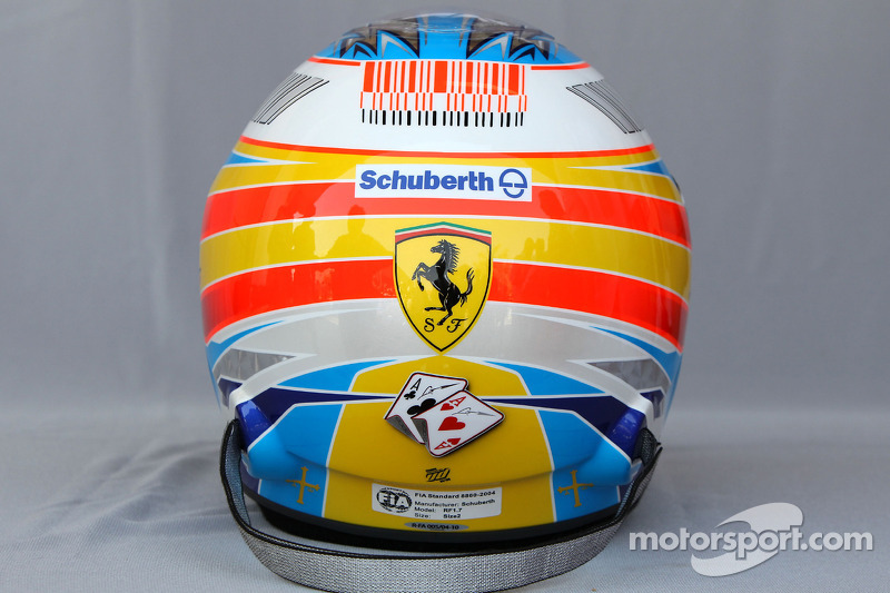 Casco de Fernando Alonso en 2010