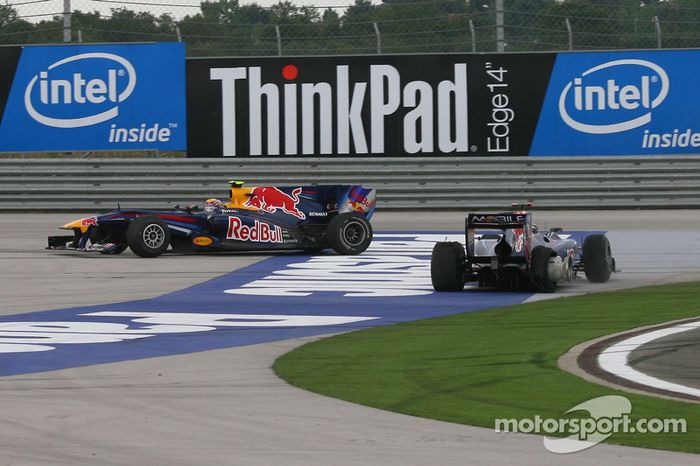 El choque entre Vettel y Webber en Turquía 2010